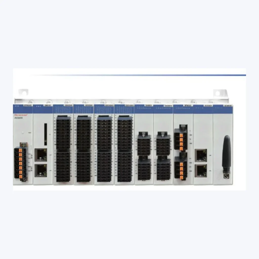ACS200 programmable automation controller developed by NSD Electric for hydropower control applications.
