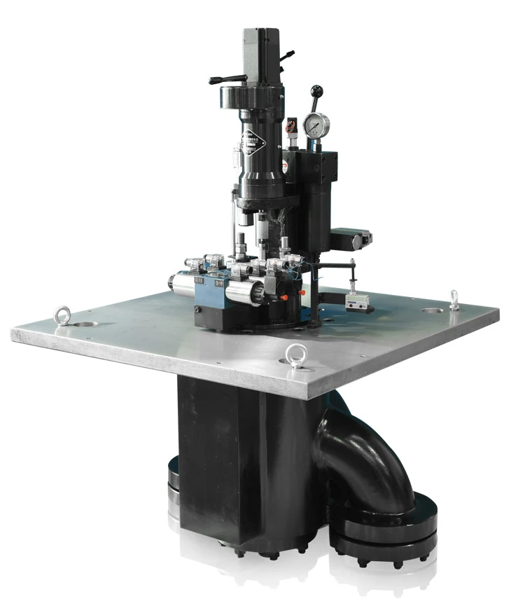 Product view of MGC series hydraulic control unit showing the overall assembly and hydraulic actuator