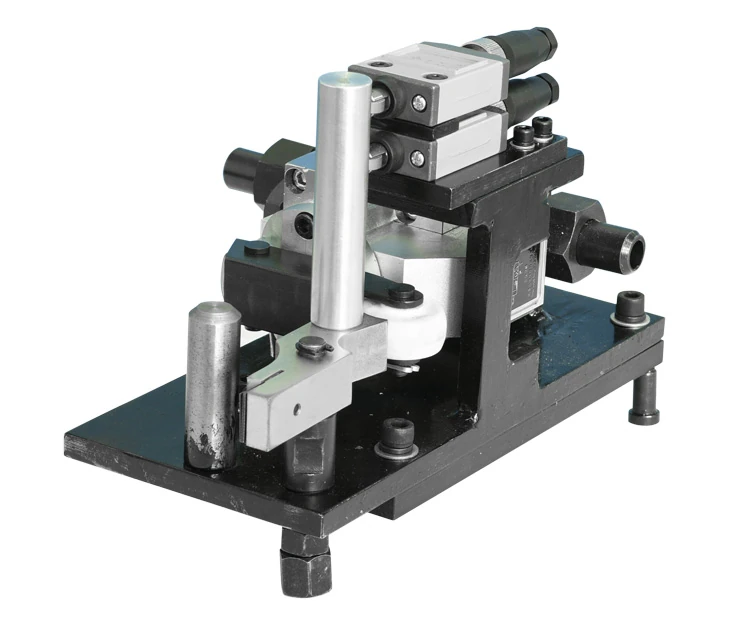 Product view of GSQ series control unit showing compact mechanical and hydraulic assembly on a mounting base