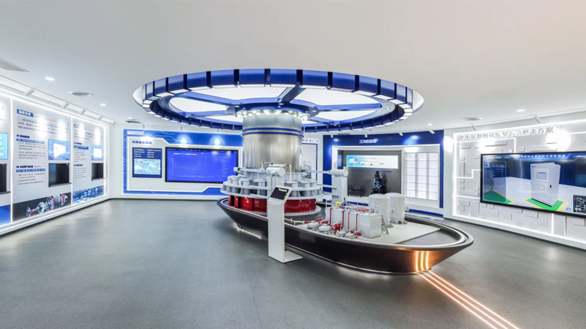 Hydropower automation exhibition hall at NSD Electric headquarters.