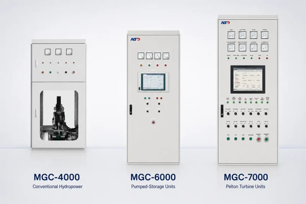 Comparison of NSD MGC-4000, MGC-6000 and MGC-7000 turbine governor systems